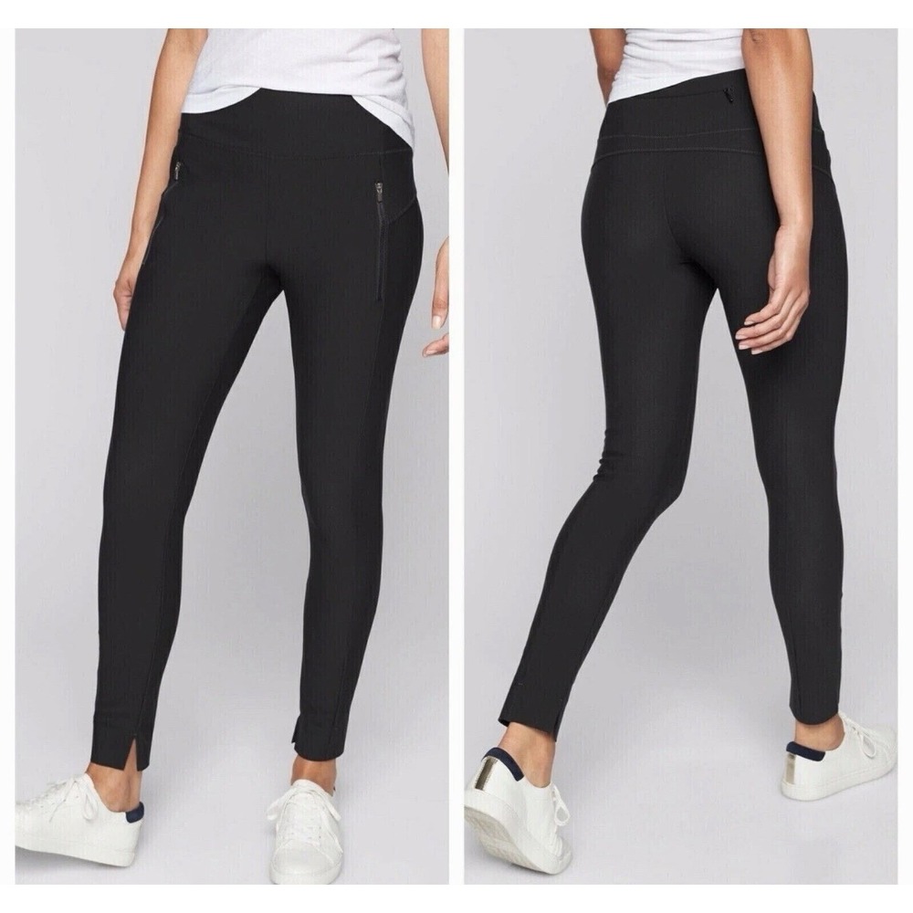 ATHLETA Stellar Tight Leggings Pull On City Travel Commute UPF50 black XS